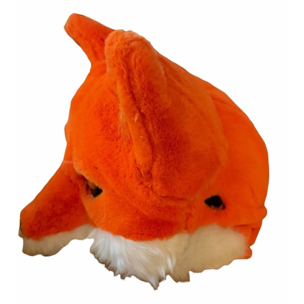 Fox Full Head Mask Faux Fur Plastic Adjustable Fit Adult Unisex Cosplay Costume - Picture 3 of 8